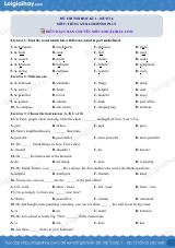 Đề thi học kì 1 Tiếng Anh 6 Friends Plus - Đề số 6